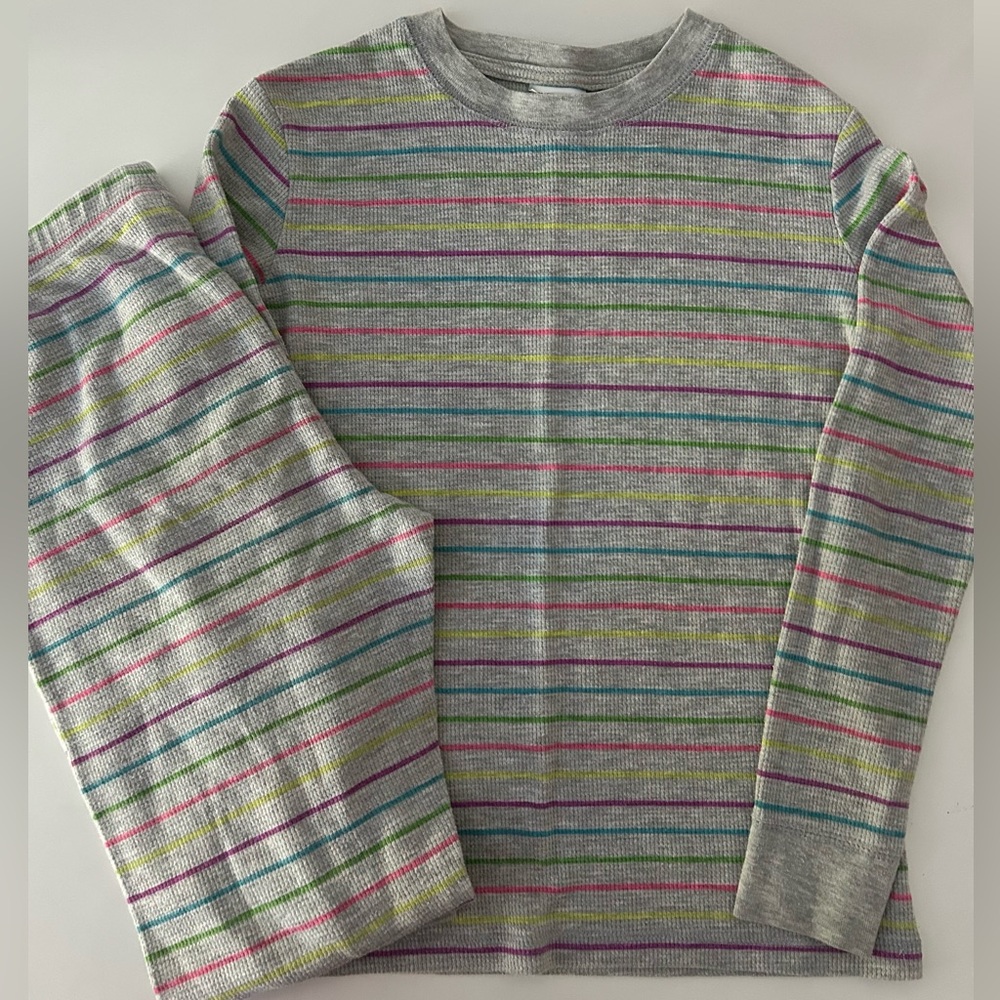 Cherokee Multicolor Striped Pajama Set